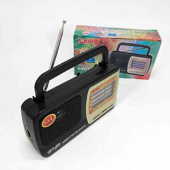 Радиоприемник фм ретро на батарейках KIPO, Портативное радио, Радиоприемник ретро AM FM NJ-35 Львов