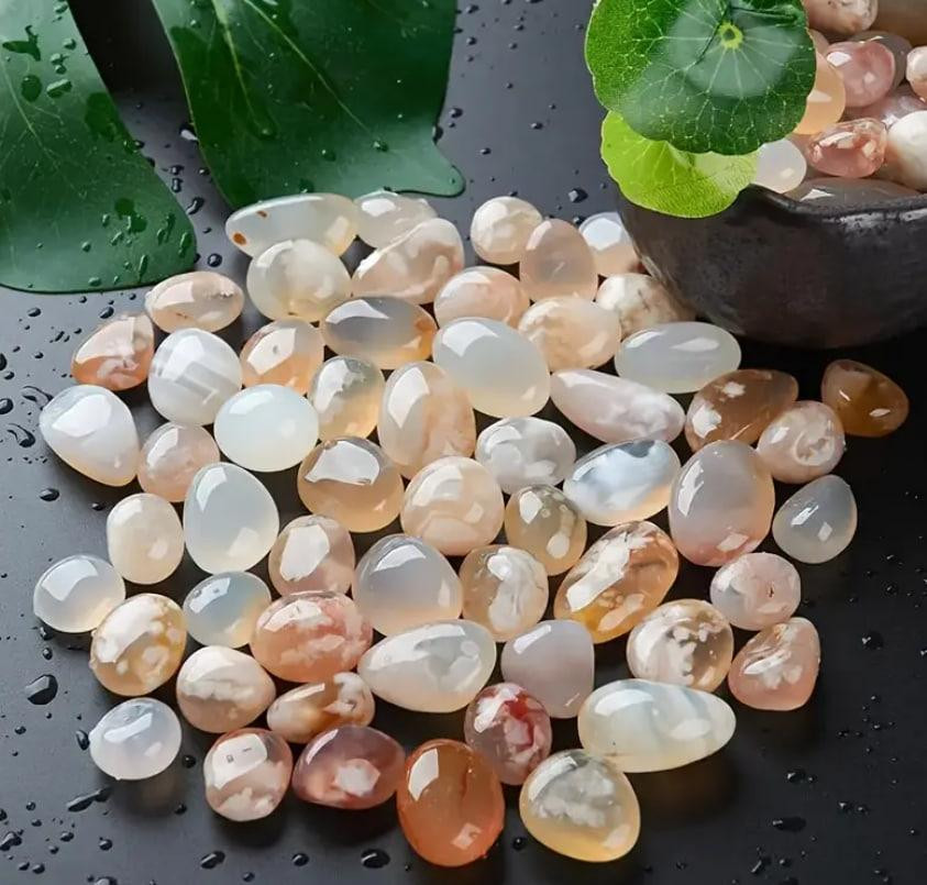 Агат "Сакура" натуральний, галтовка 1-2 см, упаковка 100 г Київ - фото 3