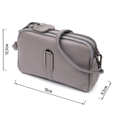 Сумка Vintage Из натуральной кожи Серая (22278) Винница - изображение 7