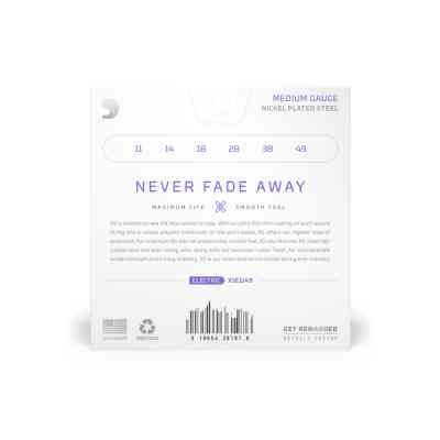 Струни для гітари D'Addario XS Coated Electric Guitar Strings Medium (11-49) (XSE1149) Вінниця