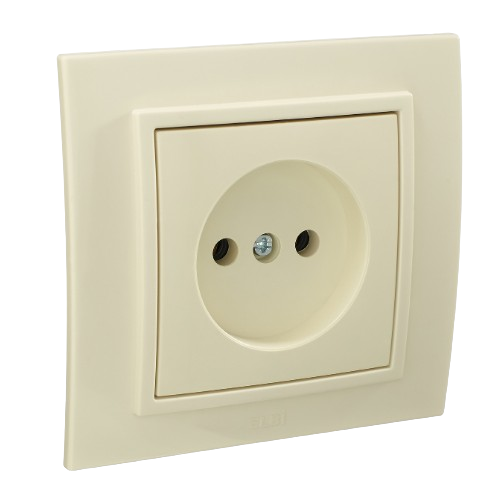 ZENA крем Розетка внутрішня 1-а без заземлення Ел-Би Житомир - изображение 3