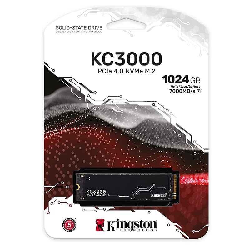 Накопитель SSD M.2 Kingston KC3000 1024GB NVMe 2280 PCIe 4.0 x4 3D NAND TLC Одесса - изображение 2