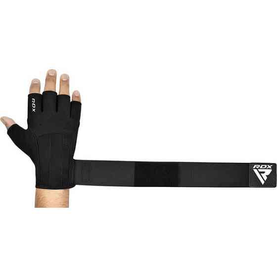 Рукавички для фітнесу RDX  W3 BLACK WITH EVA PADDING-M Київ