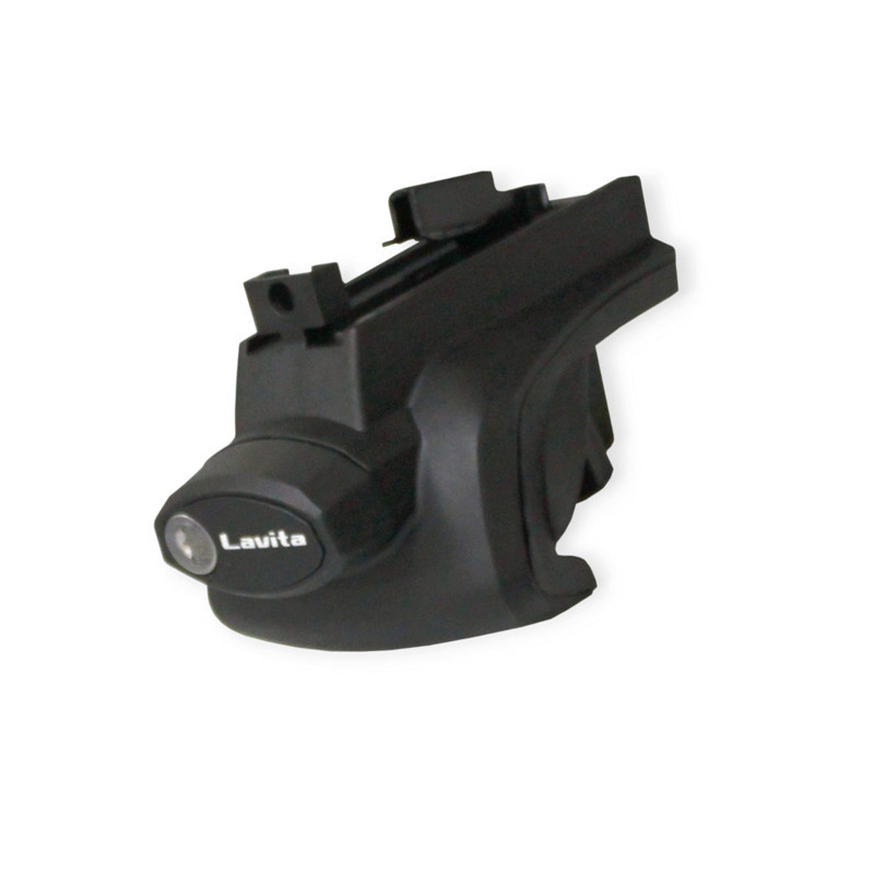 Багажник универсальный на рейлинги (120 см, до 75 кг) алюминий, аэродинамический ль, с замком Мукачево - изображение 1