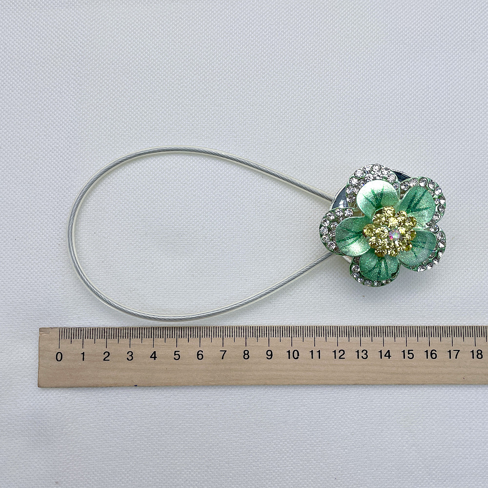 Магніти для штор та гардин "Flowers" набір 2 шт М'ятний (81-187) Київ - фото 7