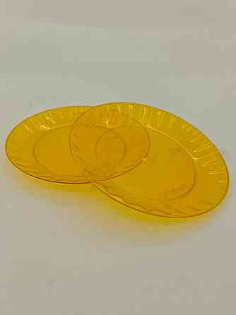 Тарілка одноразова 160 мм Склоподібна Помаранчева (10 шт) Харків