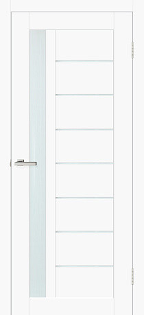Міжкімнатні двері Оміс Deco 09 ЗС sm білий мат  600х2000 мм Київ - фото 1