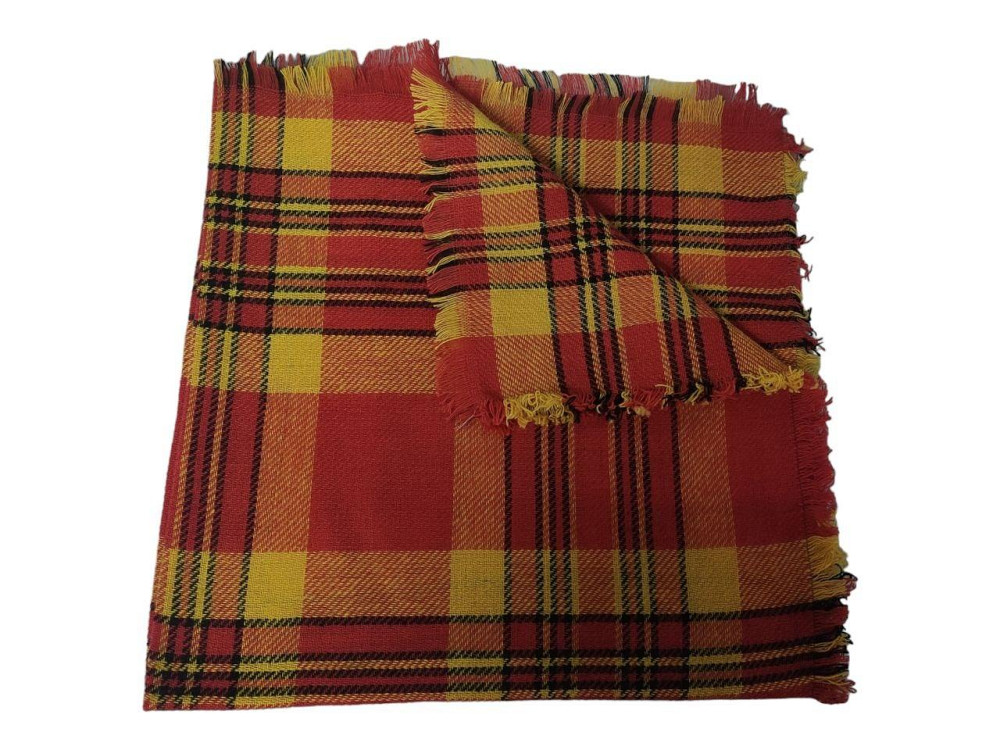 Платок полушерстяной 85х85 красная Киев - изображение 2