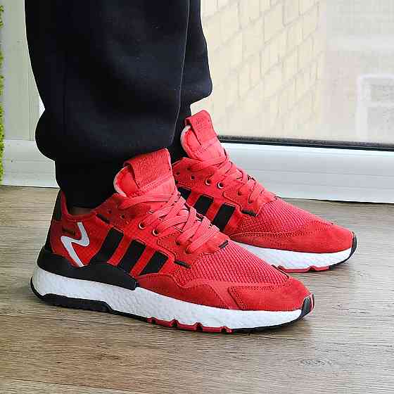 Кросівки Чоловічі Adidas Jogger Червоні Адідас Бігові (розміри: 41,42,43,44,45) Відео Огляд Дніпро