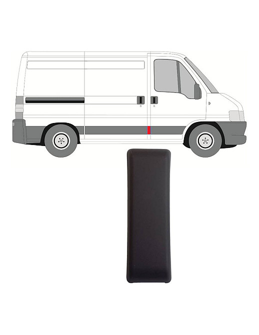 Накладка GP Fiat Ducato 2 тип 244 стійки 16.5x5.5cm (735306212) Київ - фото 2