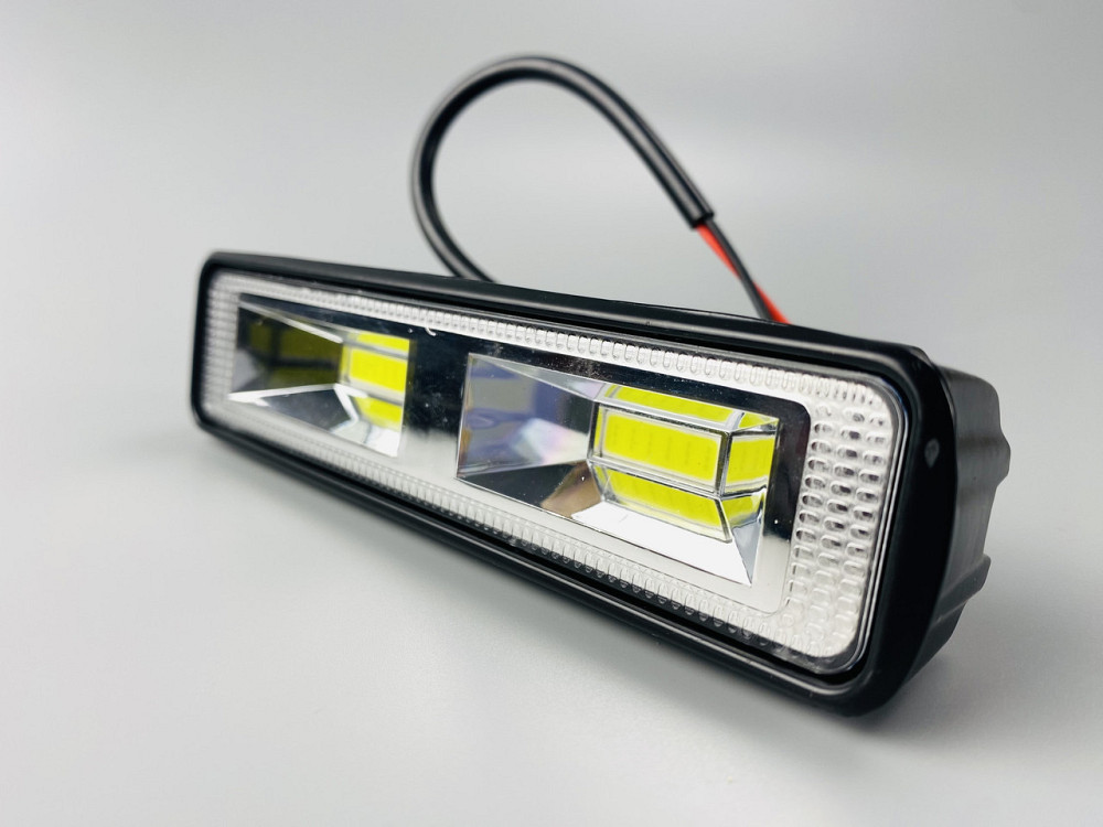 Фара LED прямокутна (chip COB) 48W 6000K (2 діода) (15см х 4см х 4см) алюміній Мукачево - фото 5