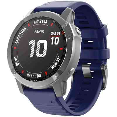Ремешок для смарт-часов Armorstandart Silicone 22mm для Garmin Fenix 5/6 Dark Blue (ARM60807) Винница