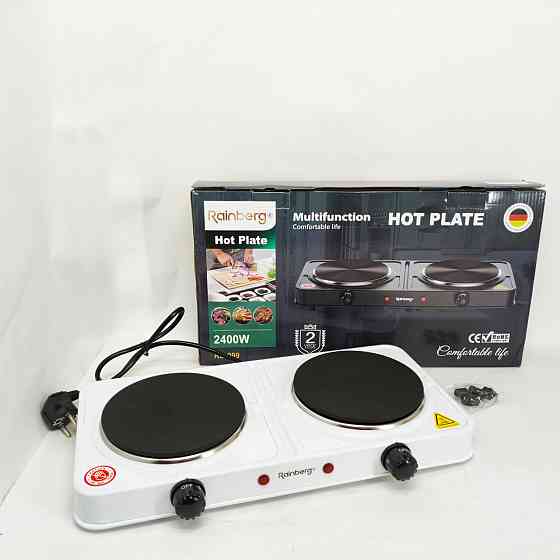 Плитка двухкомфорочная электрическая, Портативная электрическая электроплита, Плита бытовая портативная OV-13 Львов