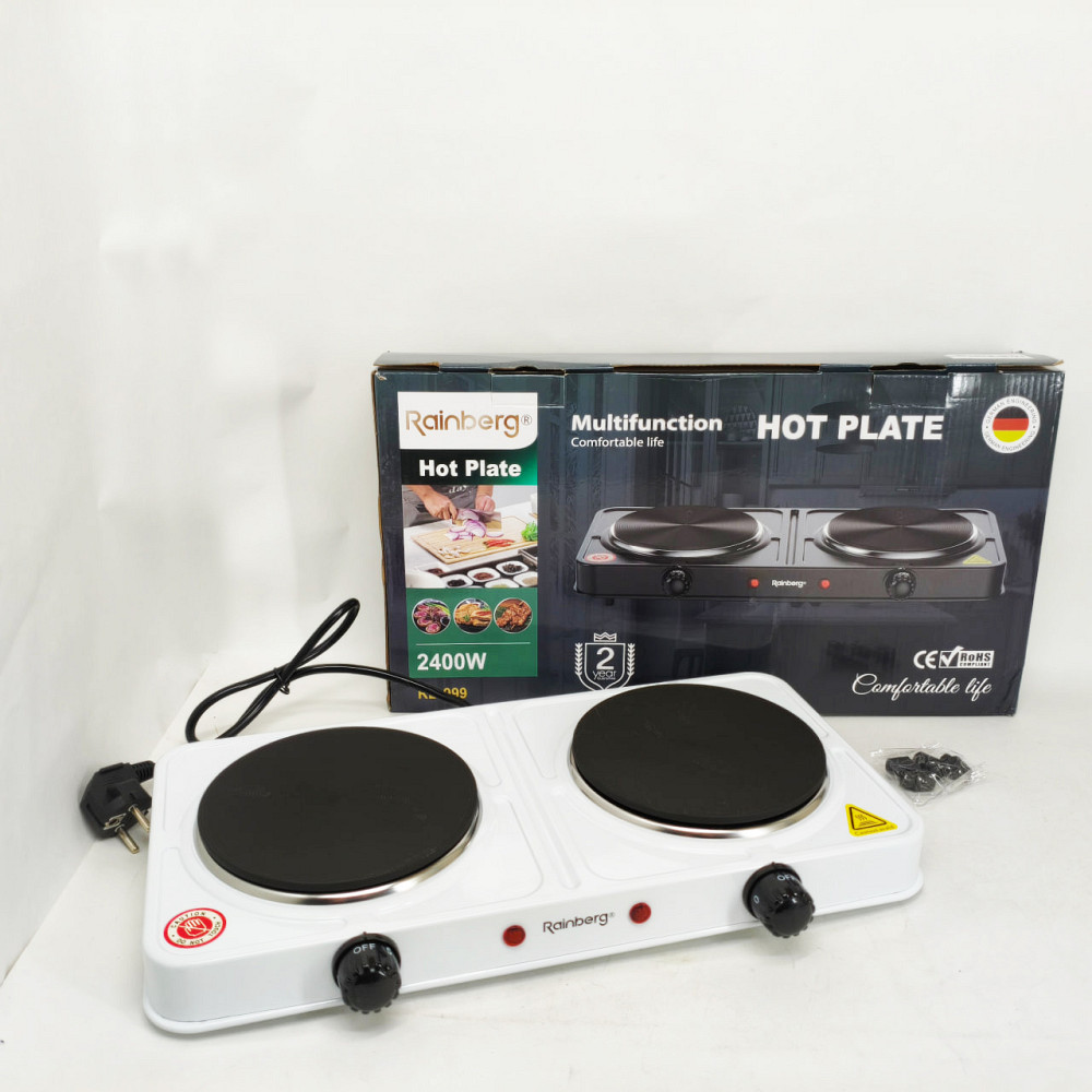 Плитка двухкомфорочная электрическая, Портативная электрическая электроплита, Плита бытовая портативная OV-13 Львов - изображение 2