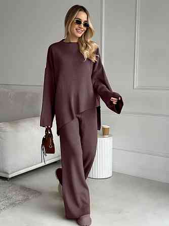 Жіночий теплий базовий костюм з преміум ангори Шоколадний, 46 Одеса