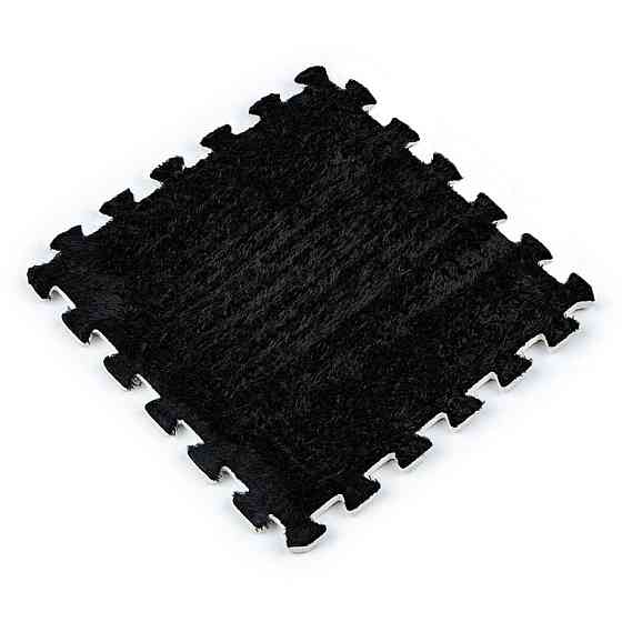 Пол-пазл плюшевый 30х30х1см Чёрный (D) SW-00002078 Киев