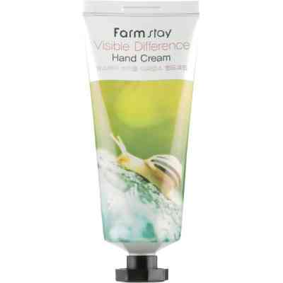 Крем для рук FarmStay Visible Difference Hand Cream Snail З муцином равлика 100 г (8809338560055) Вінниця