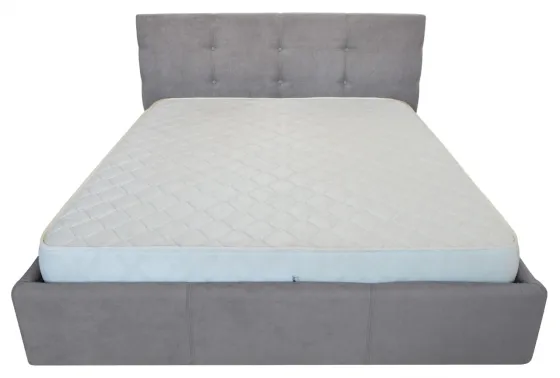 Кровать Двуспальная Manchester Comfort 160 х 200 см Мисти Grey С подъемным механизмом и нишей для белья Серый Киев