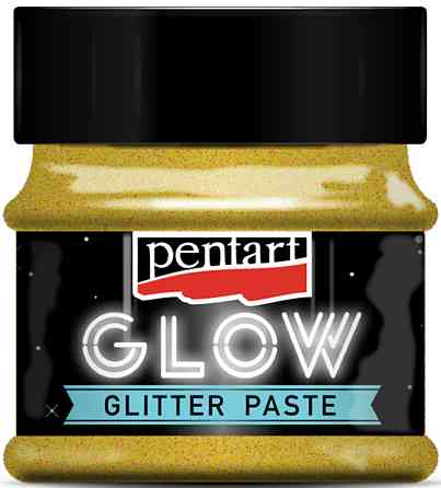 Паста з глітерами «Glow in the dark» Золотий/Зелений 50 мл Pentart Київ