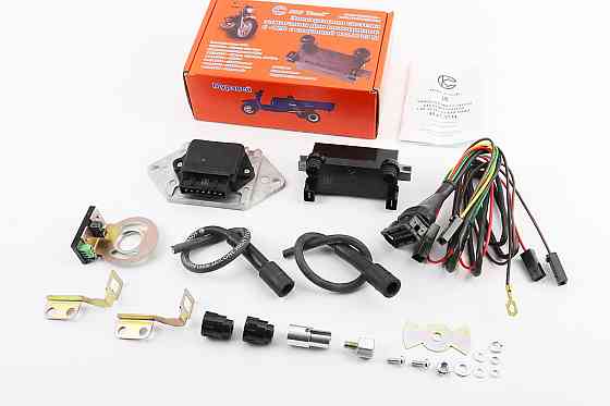 БСЗ / мікропроцесорна система запалювання 1147.3734, з новою котушкою 1135.3705М 6-12V Юпітер, з силіконовими бронепроводами і надсвічниками Киев