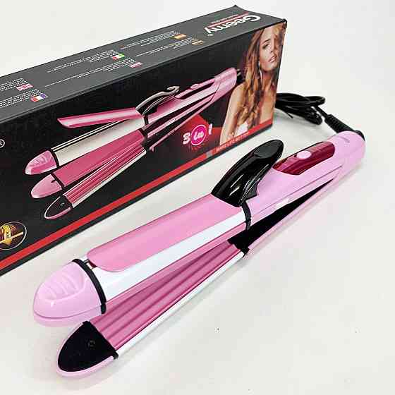 Праска для догляду за волоссям GEMEI GM-2966 3 в 1, Праска для волосся вузька Випрямляч щипці KA-48 Львів