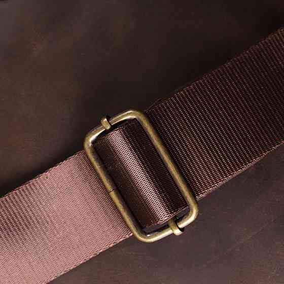 Мужская сумка через плечо из винтажной натуральной кожи Коричневый (SHVIGEL) Киев