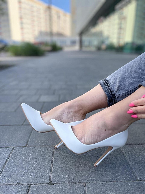 Kamengsi Туфлі жіночі Kamengsi білі еко-шкіра каблук 11 см 36-39 (E233-1) Коломия - фото 6