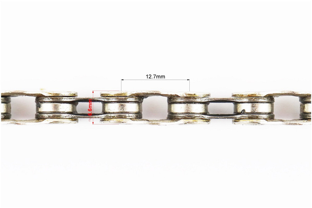 Ланцюг приводний 1/2х5/64х116L 9 швидкостей, сріблясто-чорний NOVE-91 Київ - фото 2