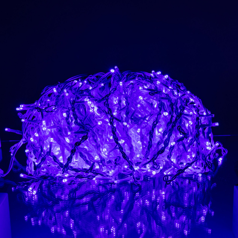 Гирлянда Бахрома 36 м, 600 LED, синій провод Київ - фото 2