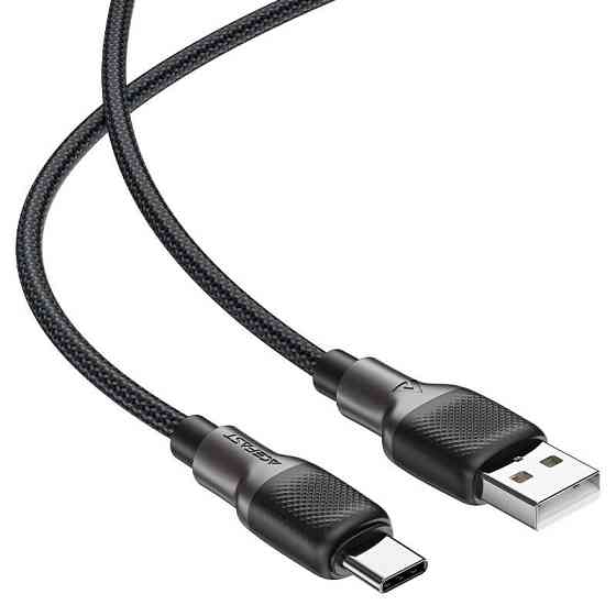 Кабель ACEFAST C10-04 USB to Type-C 3A, 1.2m, silicone, zinc connectors, Black Київ