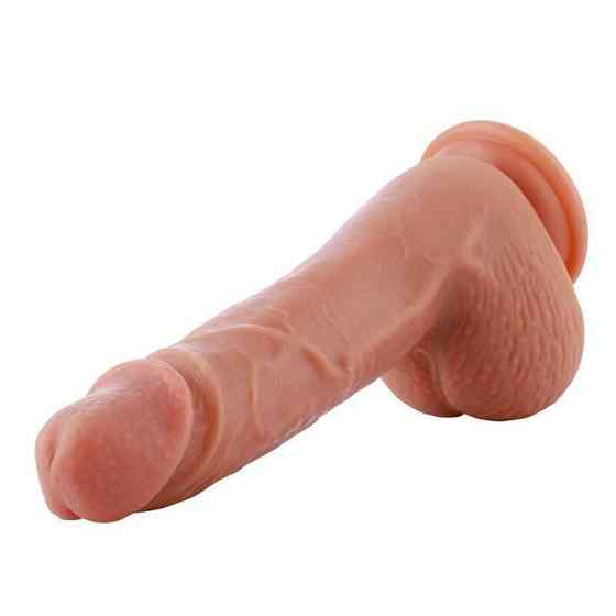 Ультрареалистичный фаллоимитатор для секс-машин Hismith 8.3″ 2-layers Silicone Flesh Dildo,2-слойный Sex Aura Киев