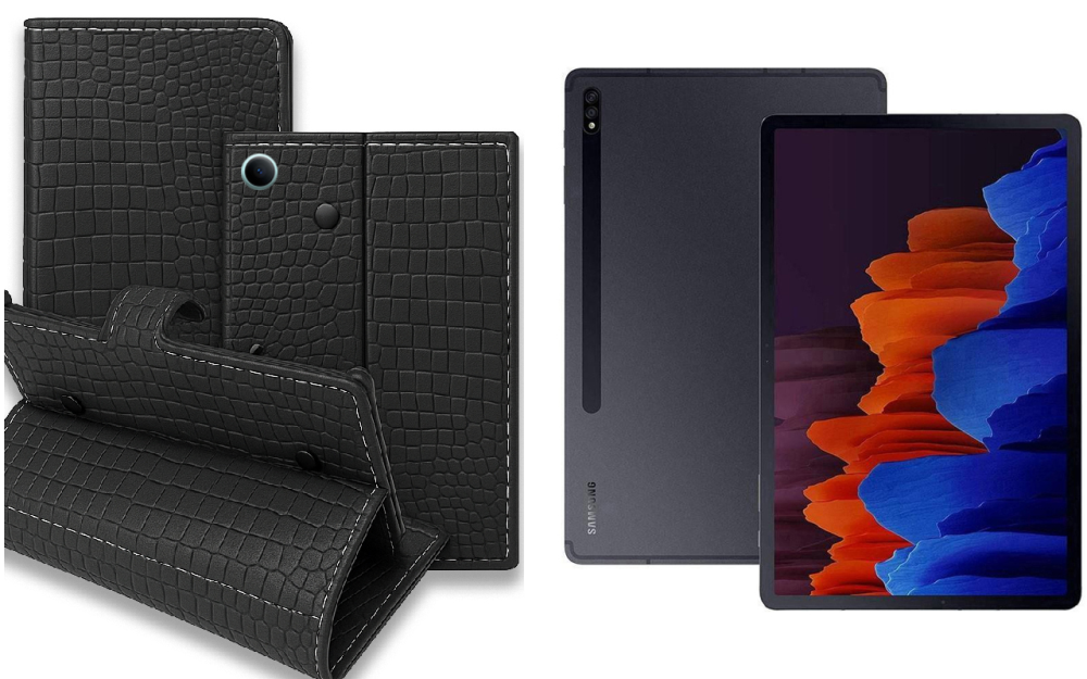 Книжка-трансформер для планшета Samsung Galaxy Tab S11 5G, Galaxy Tab S11 Ultra 5G, колір Black Krokodil Black Київ - фото 1