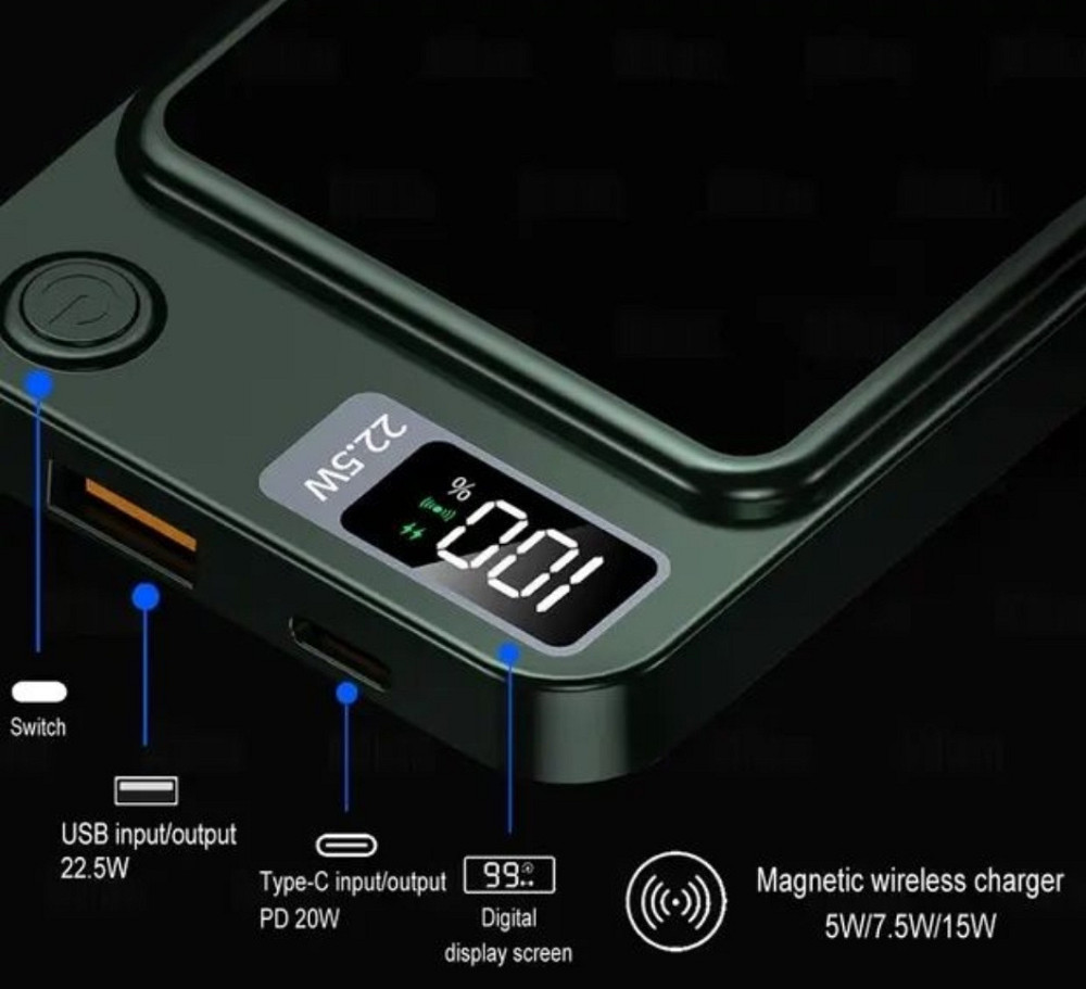 Павербанк Power bank Безпроводной XIYT Y211/ быстрая зарядка/ Magsafe / Magnetic. Киев - изображение 2