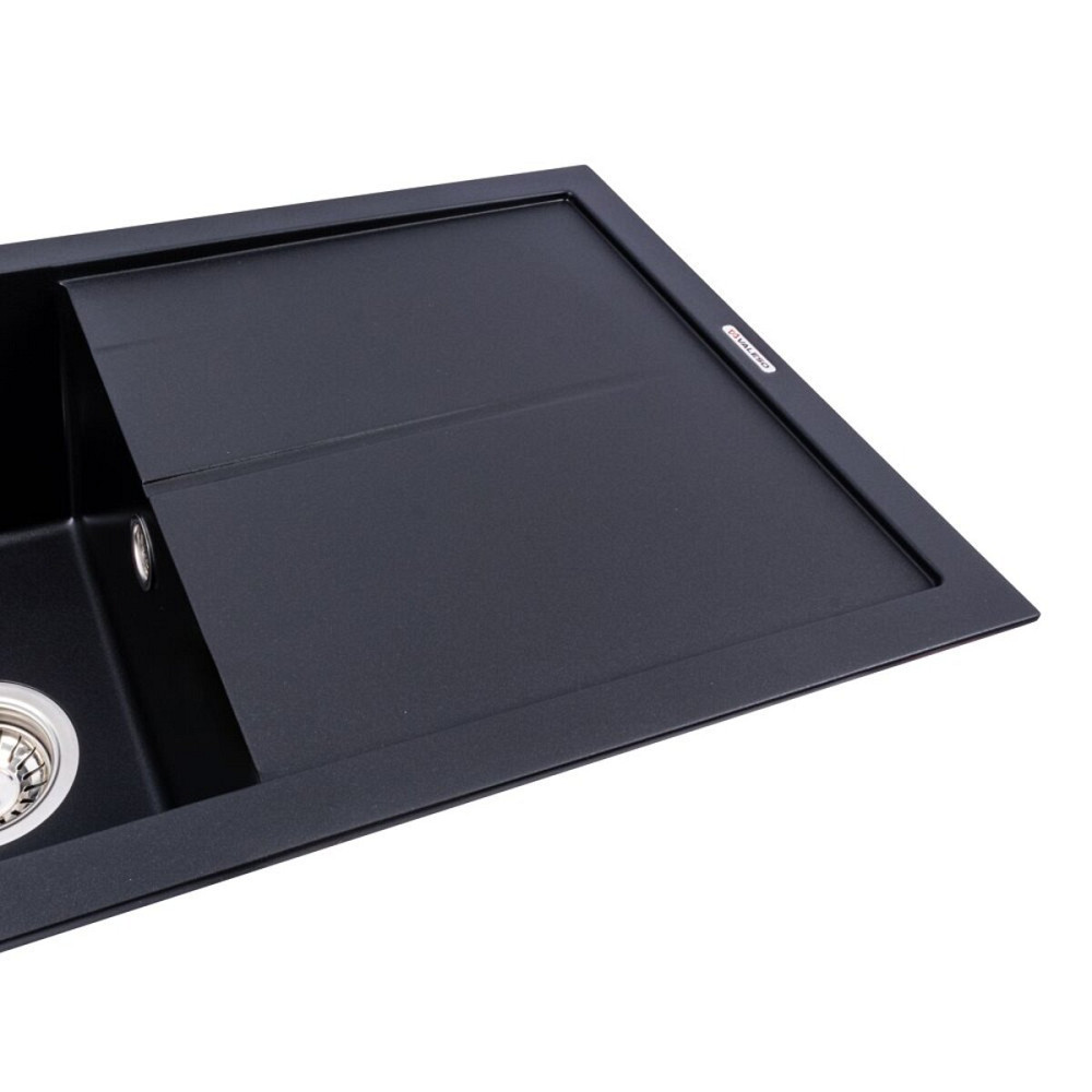 VALESO Гранітна мийка для кухні VALESO SOLID 7843 матова Чорний Коломия - фото 12