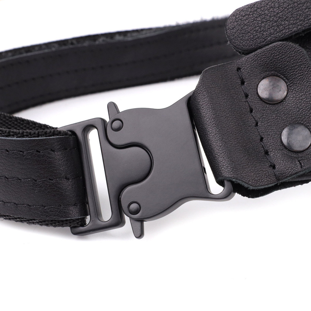 Сумка бананка для чоловіків з гладкої натуральної шкіри Чорний (SHVIGEL) Київ - фото 10