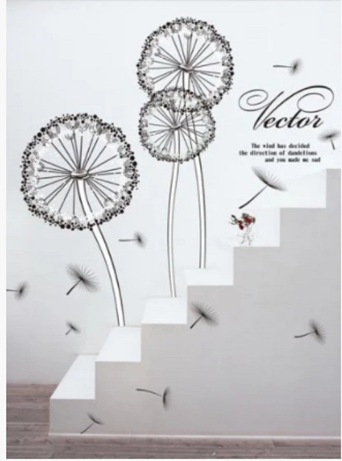 Наклейка интерьерная для декора Одуванчики Киев - изображение 3