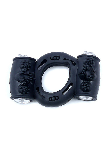 Ерекційне кільце Ring Double Black Sex Aura Київ - фото 1