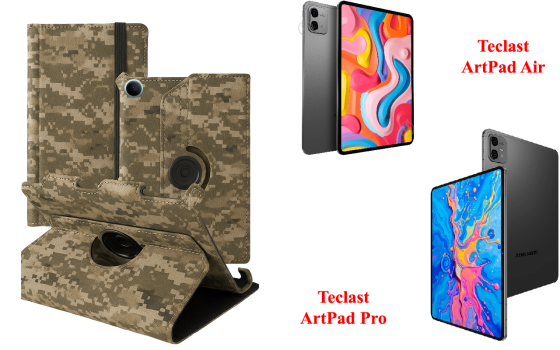 Чохол Spinner360 для планшета Teclast ArtPad Air, Teclast ArtPad Pro, колір Xaki Київ