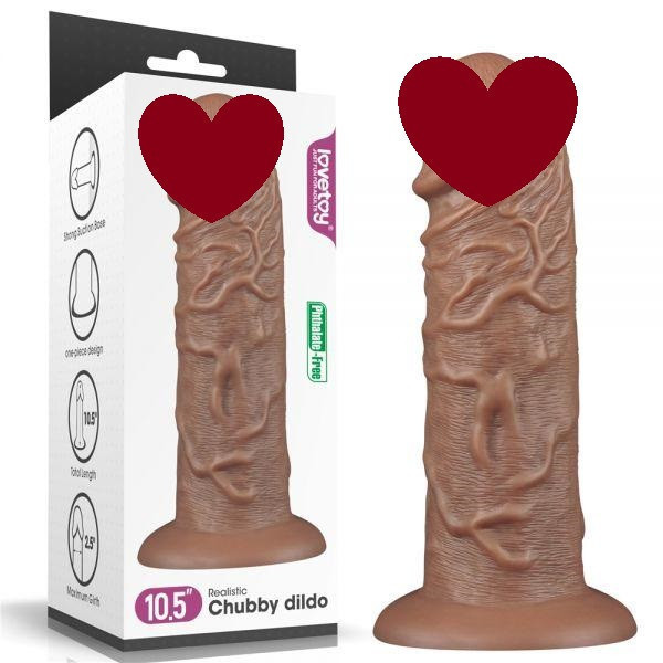 Фаллос гигант на присоске 10.5'' King-sized Dildo, Brown Sex Aura Киев - изображение 1