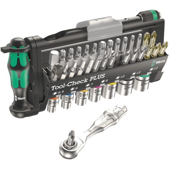 Набір торцевих головок і біт з тріскачкою Wera 1/4"+кліщі сантехнічні Knipex 87 01 25 40од. 05049070001 Одеса