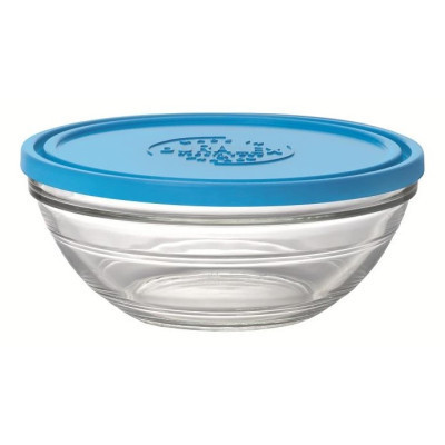 Харчовий контейнер Duralex Lys Rond Blue 2400 мл 23 см (9068AM06) Вінниця - фото 1