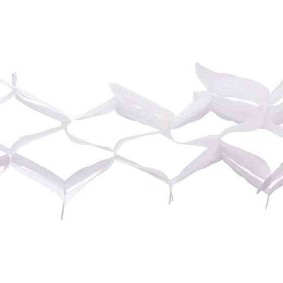 Гирлянда растяжка бумажная 3 м 16 на 11 см белый Киев
