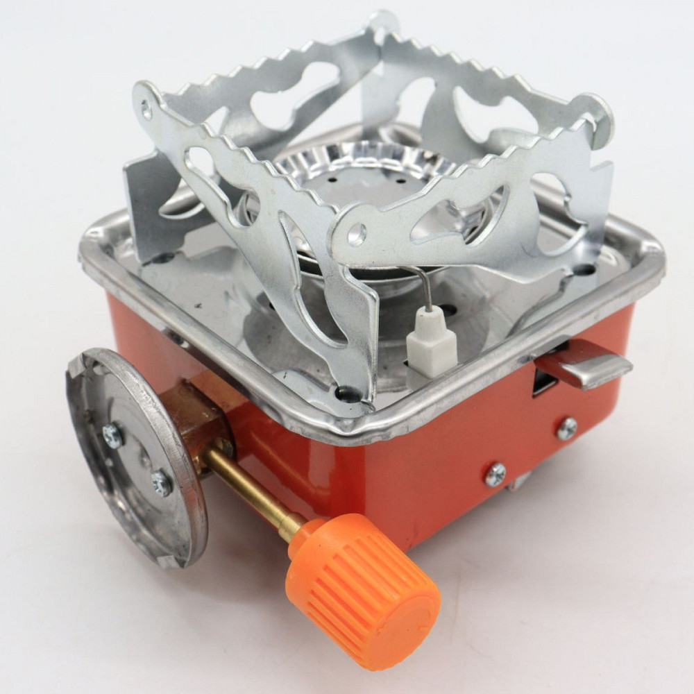 Портативна газова плита під цанговий балон K-202 / Похідна туристична міні плита Київ - фото 9