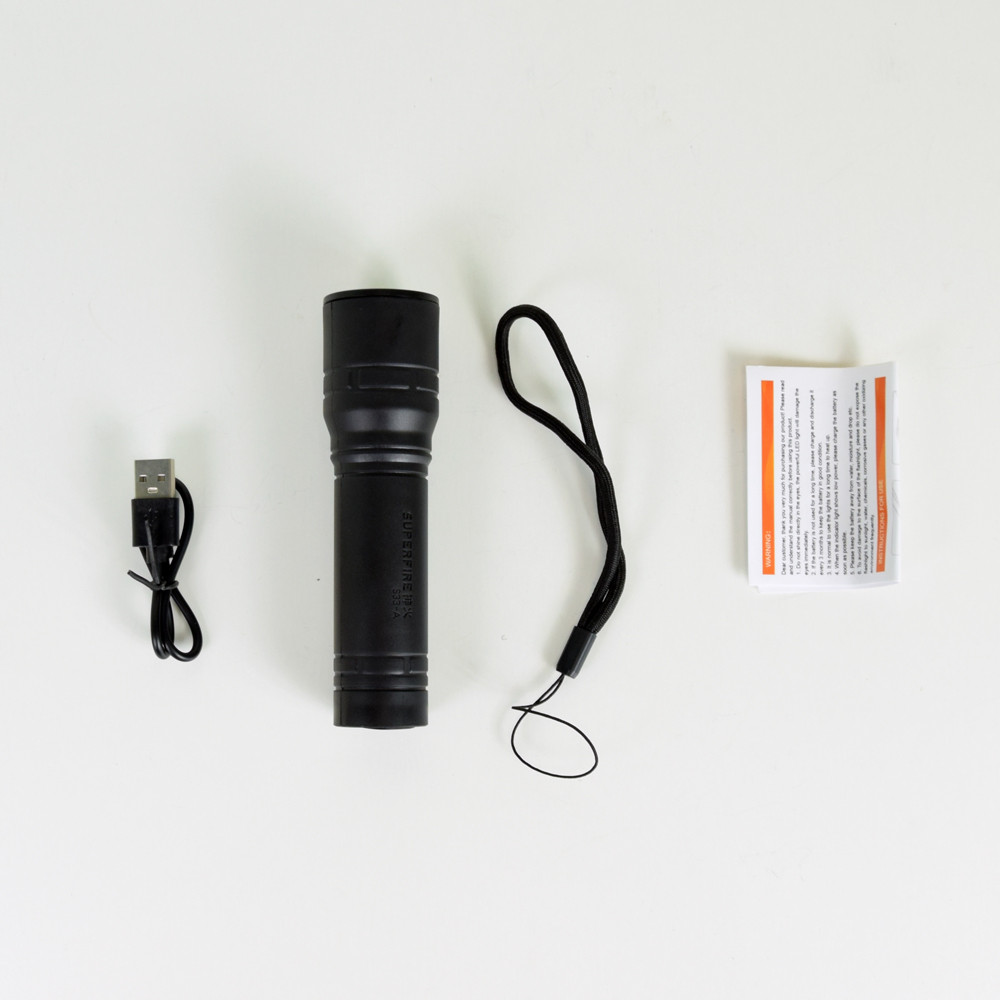 Ручний ліхтарик SUPERFIRE S33-A, що перезаряджається, з потужністю 2.5 Вт Київ - фото 6