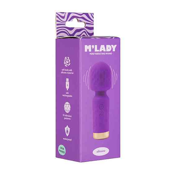 Вібромасажер M’Lady Mini Vibrating Wand Purple Sex Aura Київ