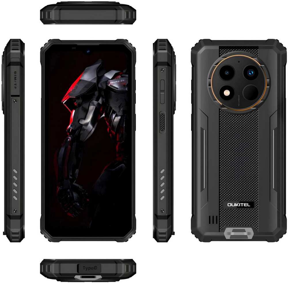 Смартфон Oukitel WP28S 6.5"HD+ /4GB/128GB/ T606 /10600mAh /13+5Мп/ IP69K /NFC Black Вінниця - фото 12