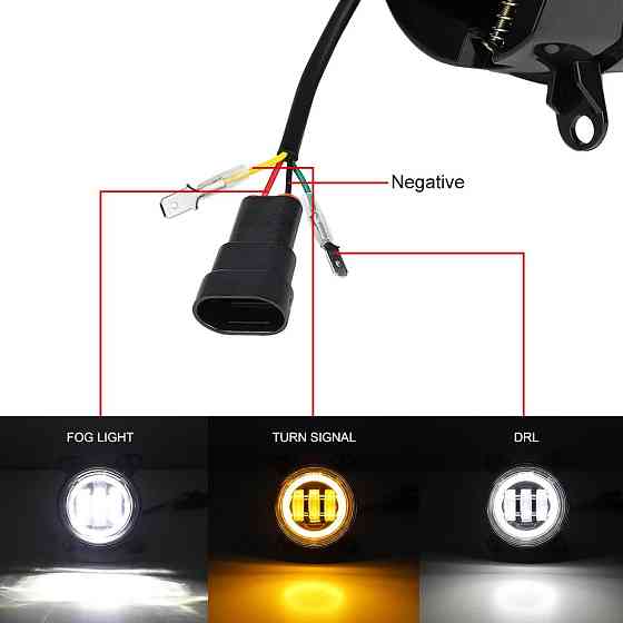 Комплект протитуманних LED фар StarLight HP-GZD-351-04 DAF-105 біле світло DRL + поворот (XF, CF, LF) Харків