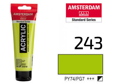 Фарба акрилова AMSTERDAM (243) Зелено-жовтий 20 мл Royal Talens Київ - фото 2