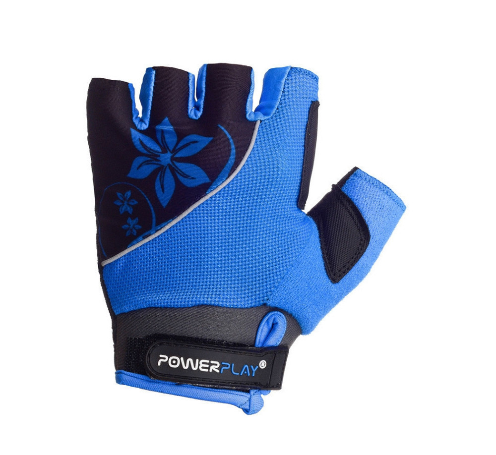 Велорукавички жіночі PowerPlay 5281 B Блакитні XS Луцьк - фото 5