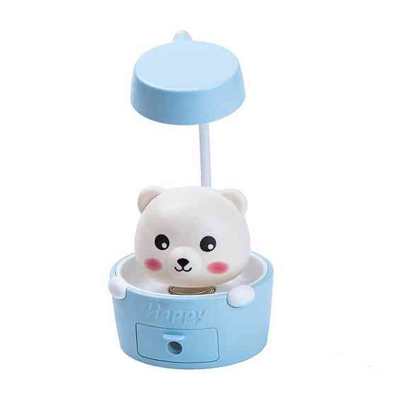 Детская настольная лампа высота 27 см светильник с точилкой для карандашей HP12268B Киев